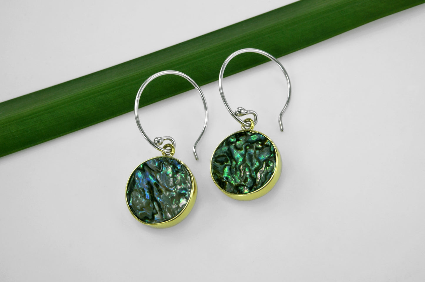 Abulon - mässingsörhänge